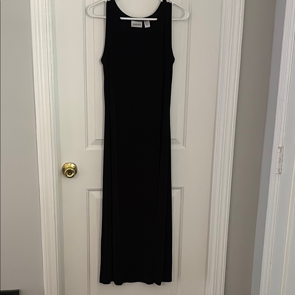Chicos Traveler Black Sleeveless Dress